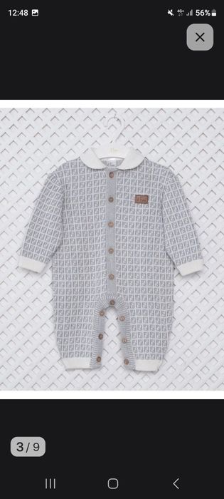 Комбинезон +шапка для малыша хлопковый