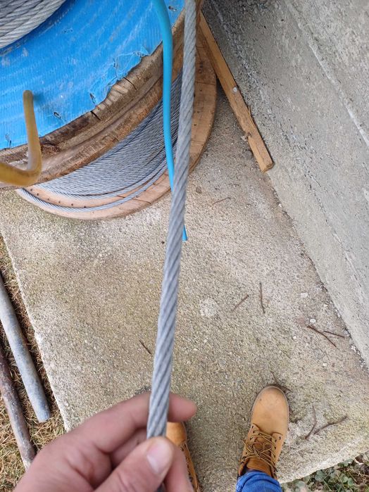 Cablu tiroliana de 12mm otel zincat