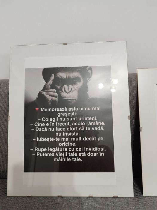 3 tablouri cu sticla 40*50 cm, cu citate pt adolescenti