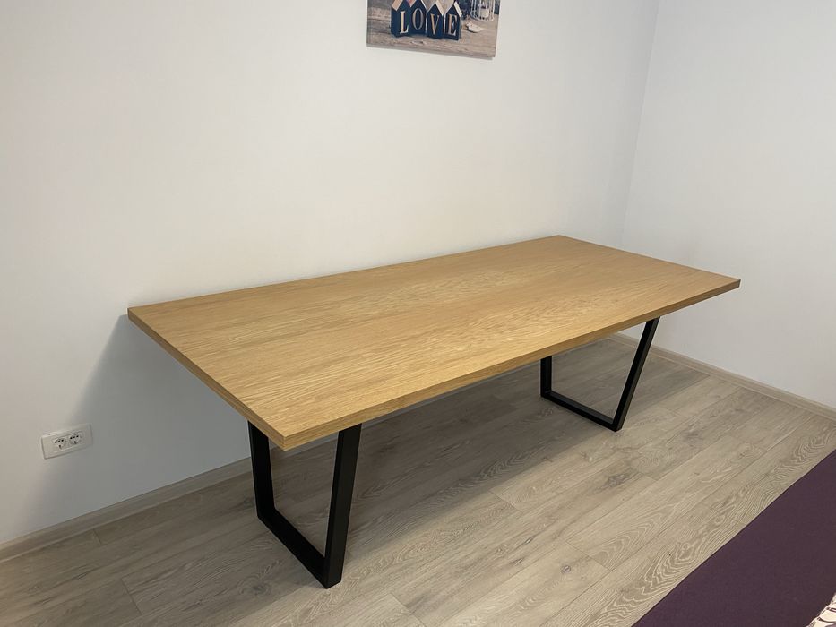 Masa cu blat gros 230x100x75