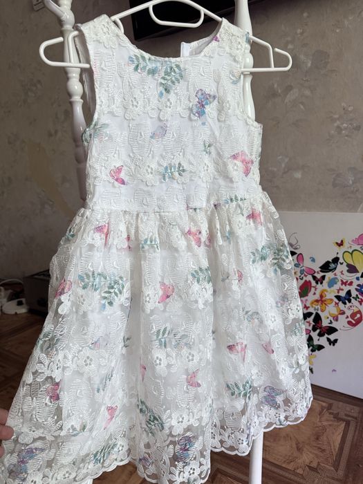 Летнее платье на девочку 7-8 лет