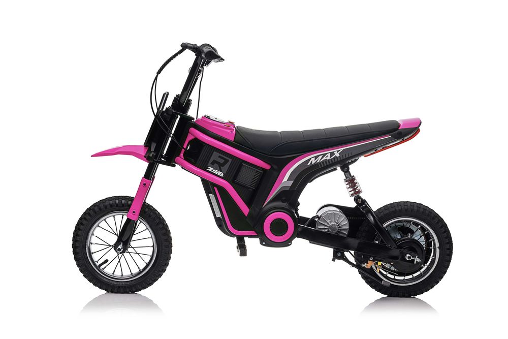 Motocicleta electrica Kinderauto Enduro 350W 24V, roti gonflabile Pink