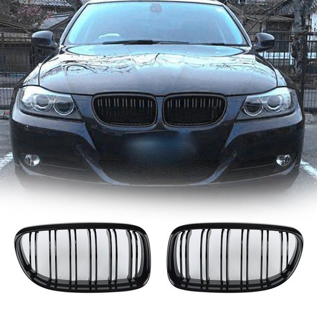 Grile Centrale BMW E90 LCI Seria 3 (2008-2011) M-Design Negru Lucios