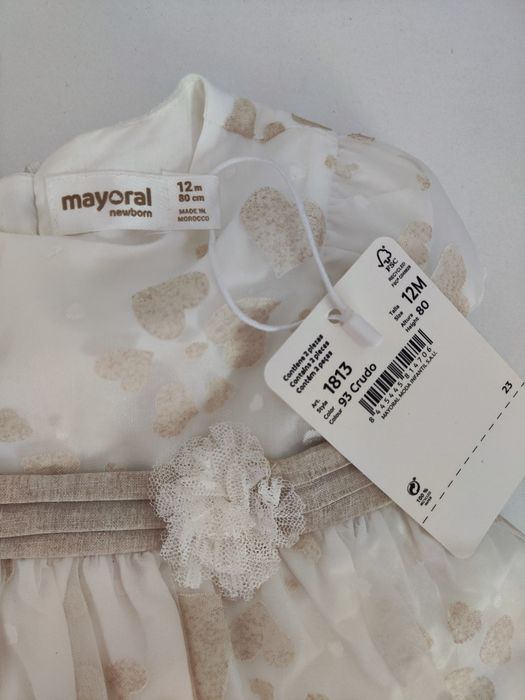 Бебешка рокля Mayoral 9-12м.