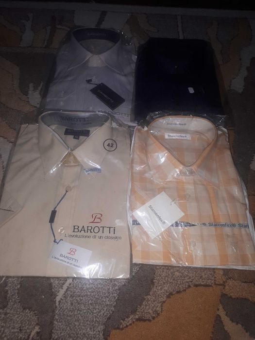 Camasi marimea 42 (41-42) L maneca scurta noi in ambalaj.