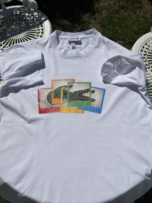 Tricou Lacoste x Polaroid marimea M