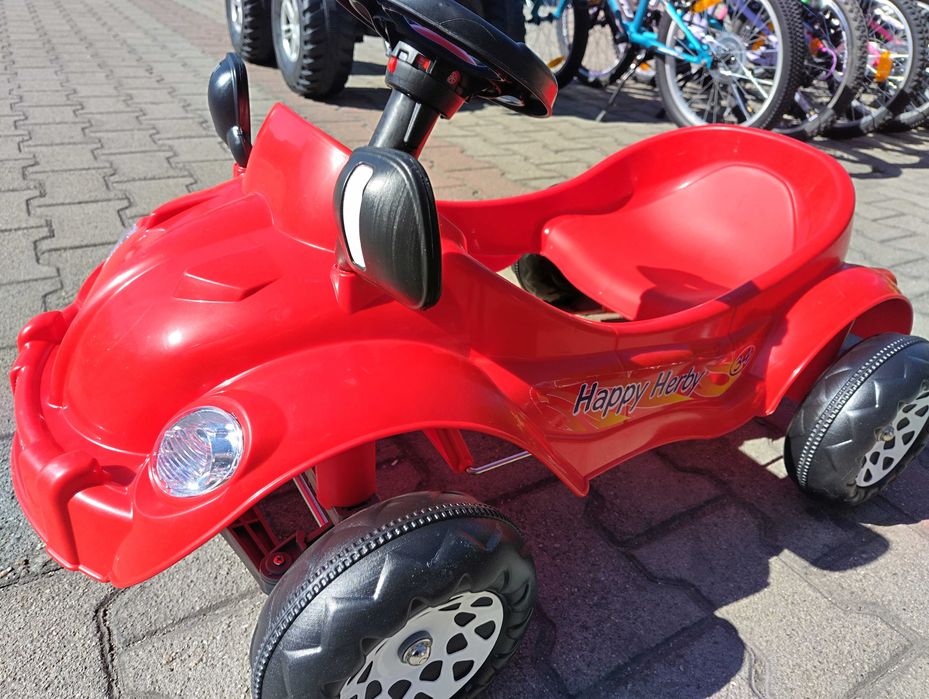 PILSAN Детска кола с педали HAPPY HERBY червен