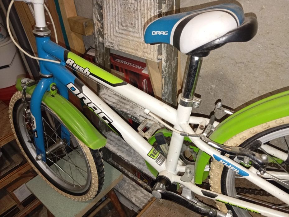 Детски велосипед Drag rush  18цола комплект с помощни колела