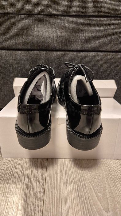 Pantofi Oxford noi negri femei