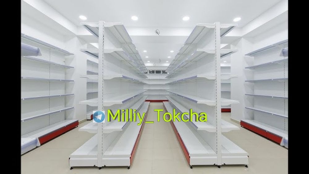 Supermarket tokchalari, Zamonaviy STELLAJ, dokonga prilavka, polka