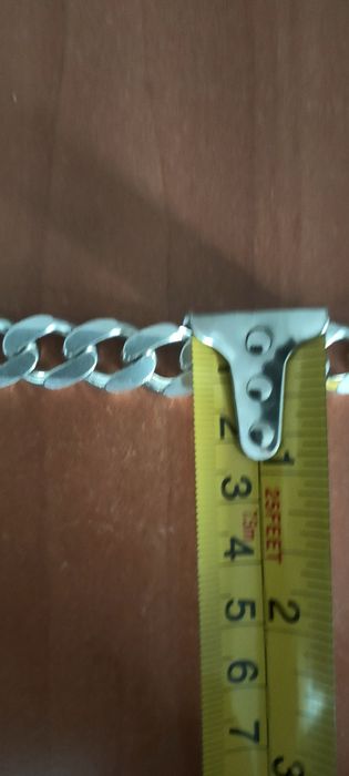 Lant argint masiv  barbati cuban chain si italian style pentru cunoaca