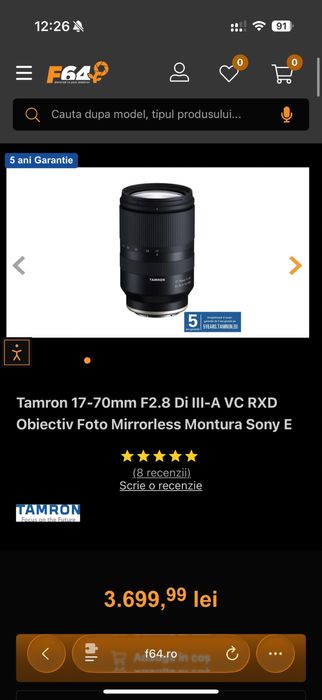 Tamron 17-70 F2.8 Sony E + Bliț Tt350S