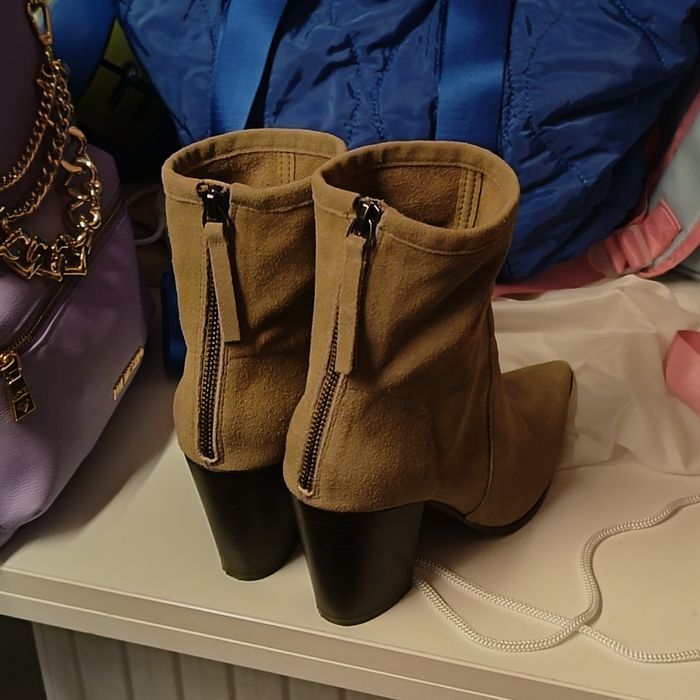 Botine piele nabuc grej 37 Reserved