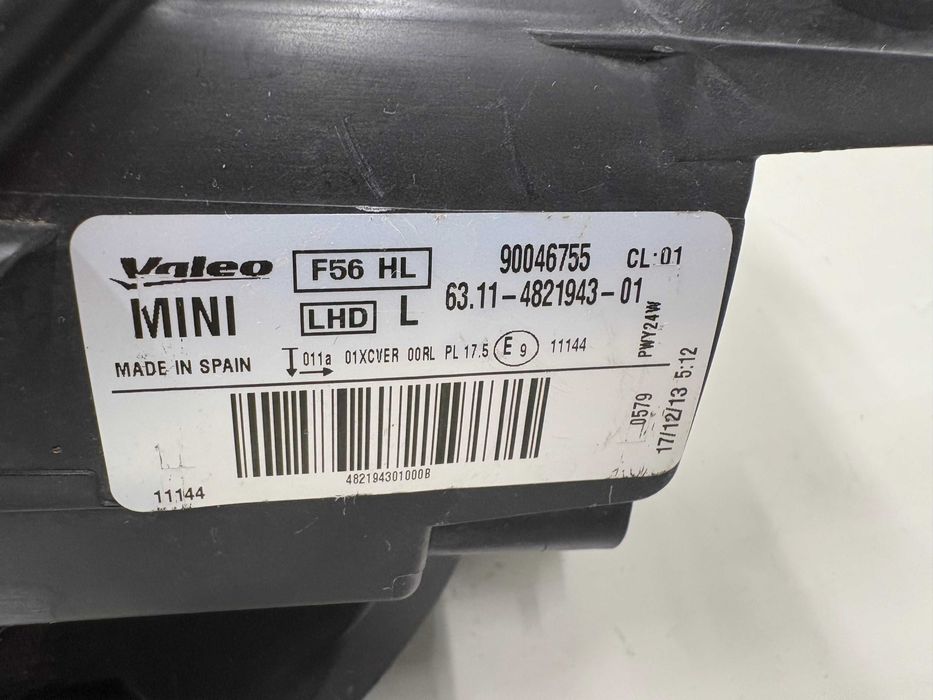 Ляв фар ЛЕД Мини Купър Ф54 Ф55 Ф56 Ф57 с бял мигач