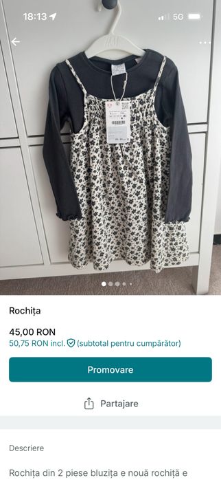 Lot hainute fetita