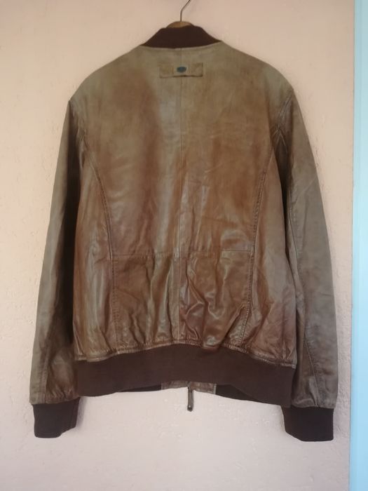 Geaca piele bărbați Trapper mărimea 50