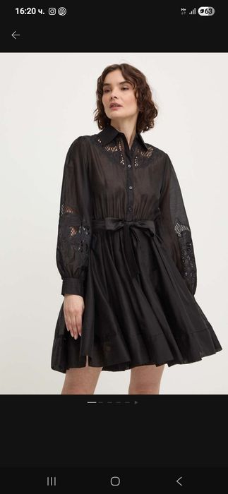 Черна рокля Lab Answear