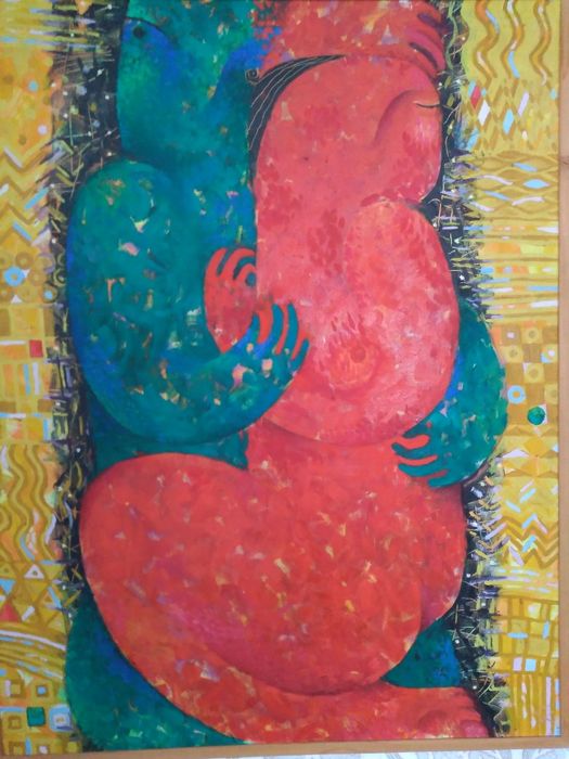 Картина "Двое" холст масло