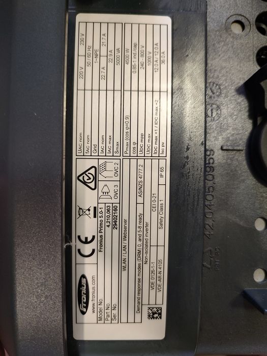 Invertor monofazat Fronius primo 5 kW