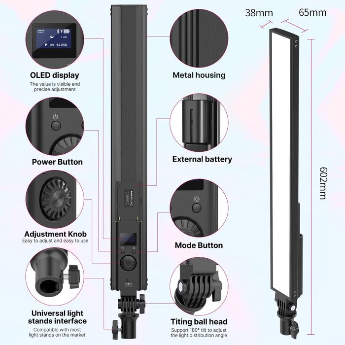 Ulanzi. Диодно осветление. Пура. Стик. RGB. Видео. Фото.