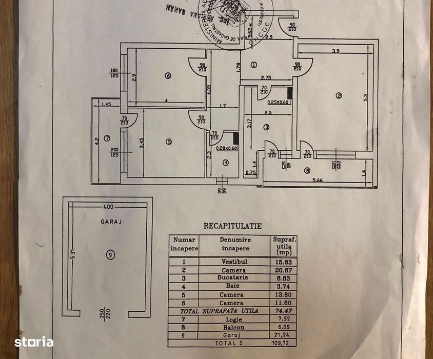 Apartament 3 Camere + Garaj la Parter