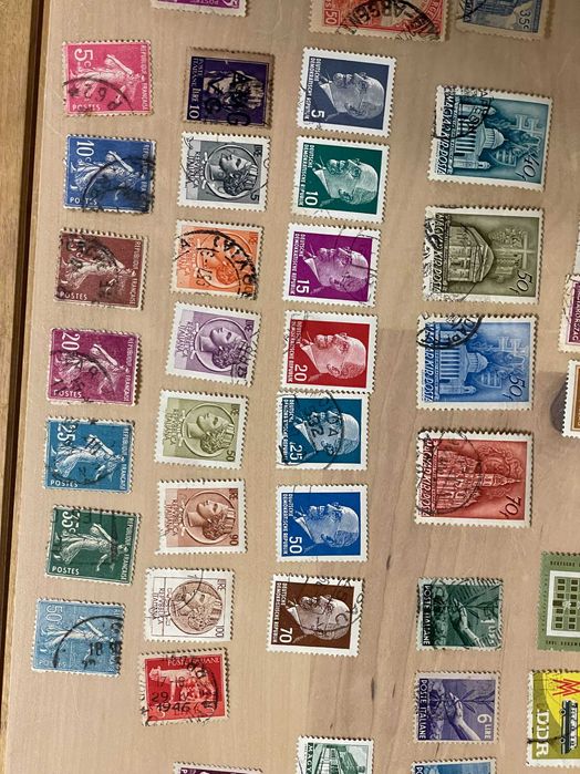 Колекция пощенски марки - Куба, ГДР, Франция, Италия, Аржентина и др
