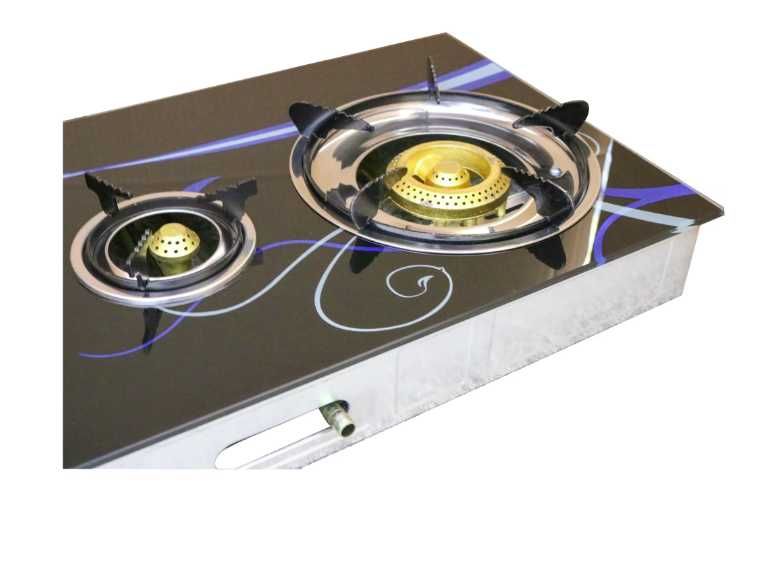 Aragaz 3 Ochiuri, Panou Sticla, Plita Gaz Butelie, Piezo-Electric