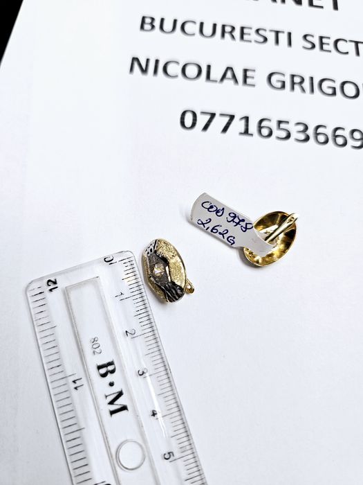 Vand cercei din aur 14 k 2.62 g cod 978