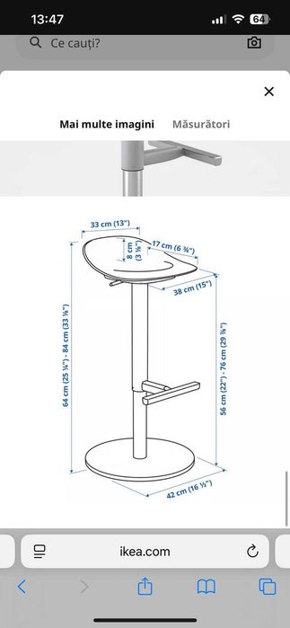 1xMasa + 2xScaune BAR (noi!)
