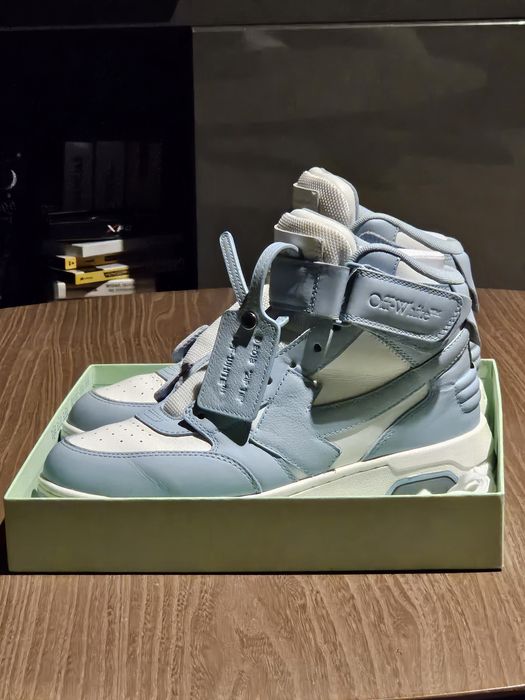 Off white Out Of Office High-Top Baby Blue