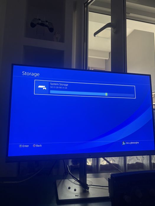 Ps4 Pro Alb, 2 manete