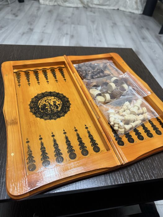 Нарды 3в1 дорожные