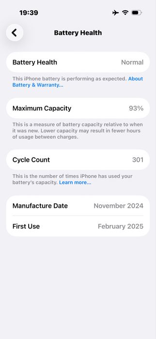 iPhone 16 Pro 128GB Гаранция 2027 93% батерия
