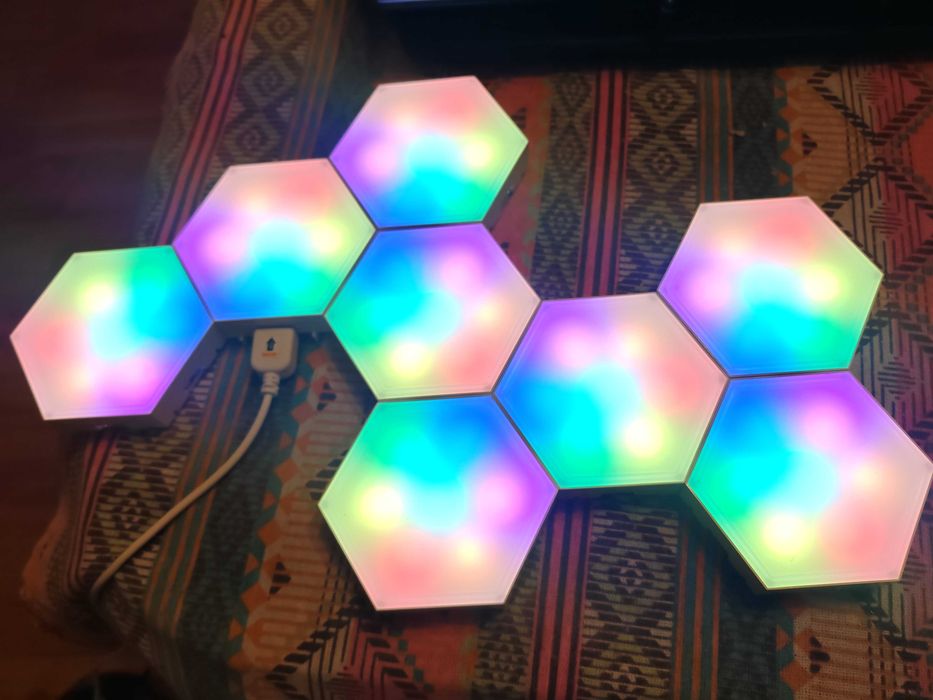Hexagonal Gaming LED панели RGB 8 бр смарт осветление
