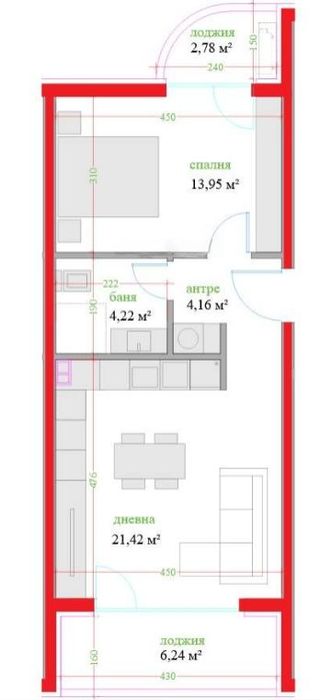 Продава се Двустаен апартамент в Варна, Трошево - 78 кв.м за 1170 €/кв.м - Снимка #5