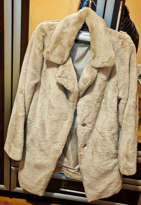 Пухено палто тип Teddy Bear