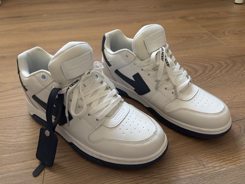 Off-White Out of Office 'White Navy Blue' Low Sneakers