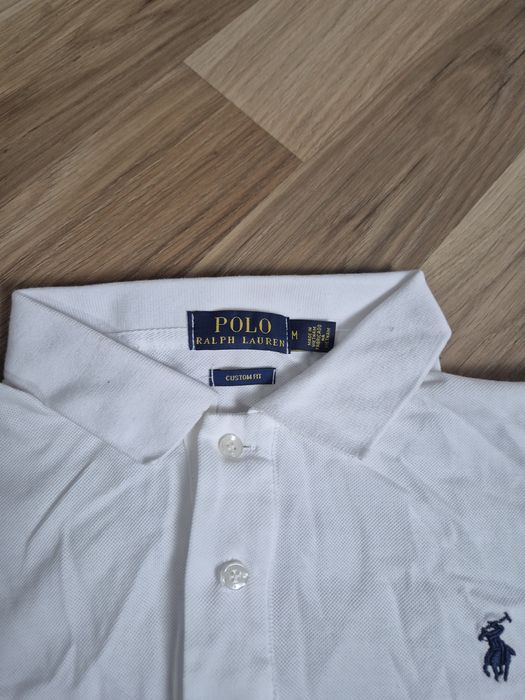 Tricou Polo Ralph Lauren Alb – Mărimea M – Nou