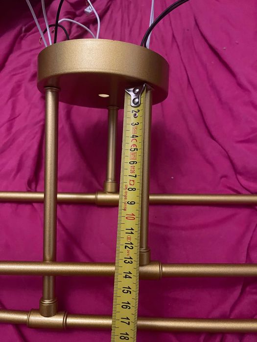 ustra, noua, 6 becuri, aurie