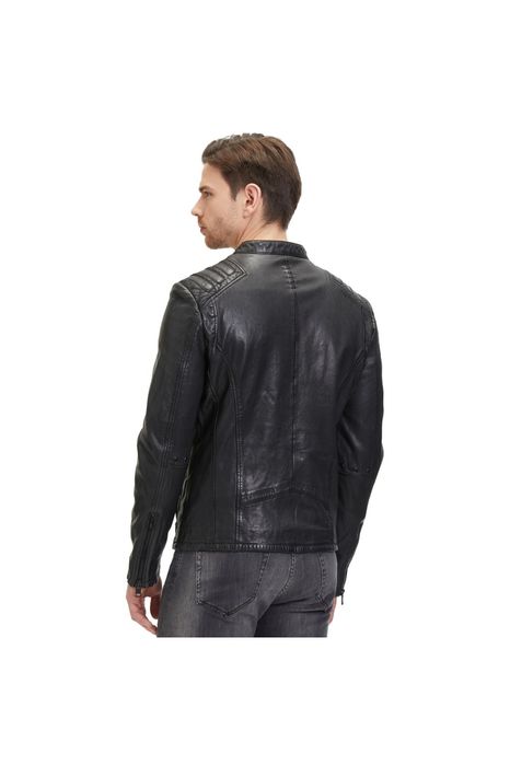 Geaca de Piele Barbati 2.0 by Mauritius Neagra G2MMagnu