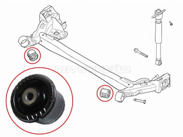 Сайлентблок Kia Rio