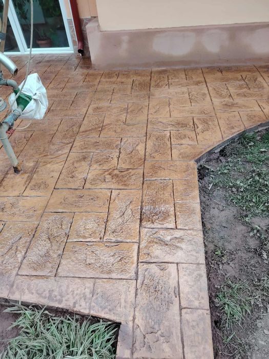 #Pavaj din beton amprentat #