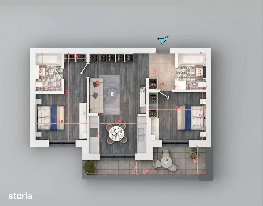 Apartament 3 Camere Theodor Pallady Metrou Nicolae Teclu Comision 0