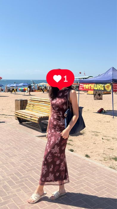 Продам длинное необычное платье