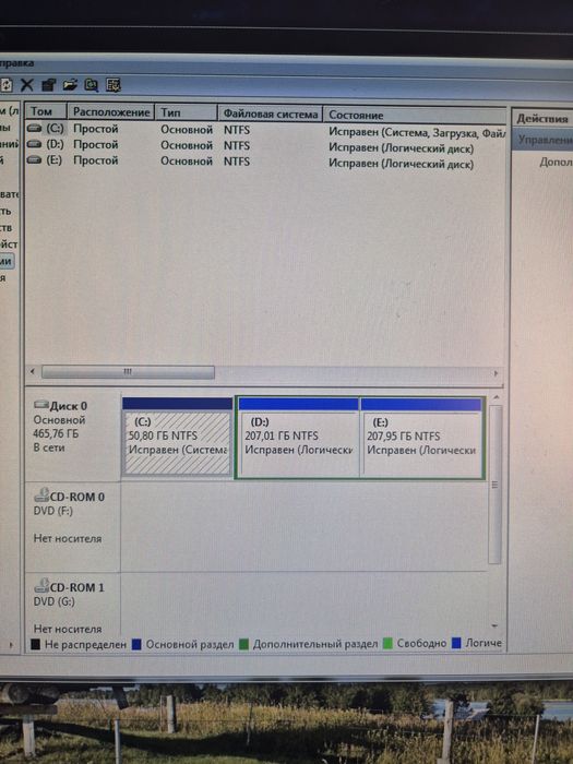 компьютер и стол вместе