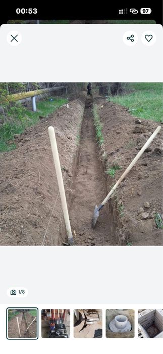 Септик туалет копка