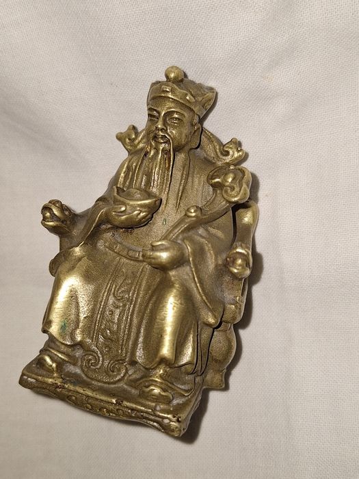 Стара Буда бронзова фигура пластика-- Бог на изобилието