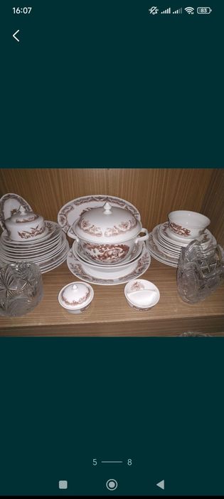 Охота, сервиз столовый,34 предмета