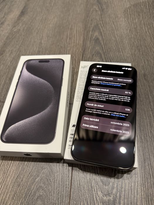 Iphone 15 pro max 512 black titanium