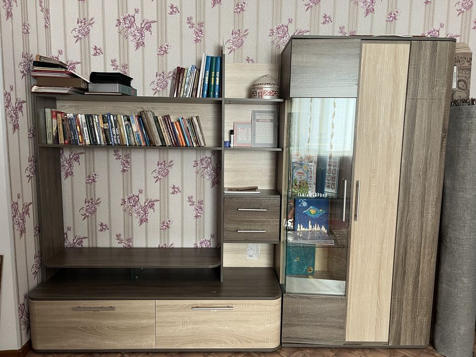 Тв зона әйнек шкафымен